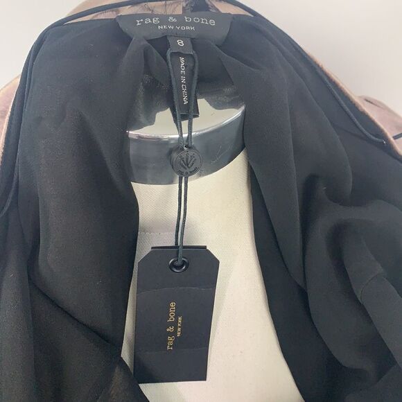 Rag and Bone NWT champagne velvet slip dress - Picture 9 of 11